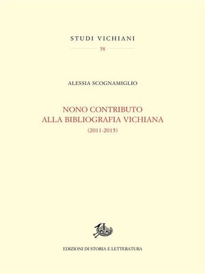 cover image of Nono contributo alla bibliografia vichiana